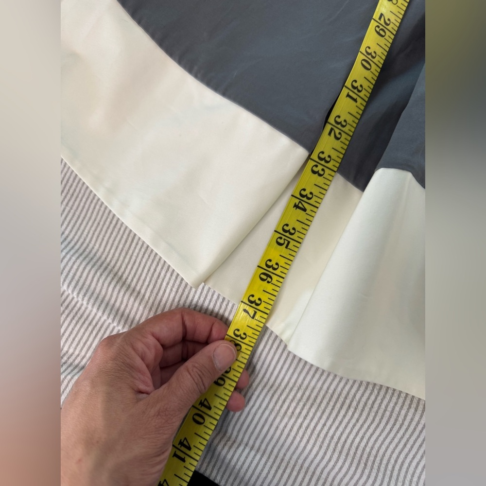 KATE SPADE size 6 Grey and Cream Striped Audette Dress with pockets - Picture 11 of 14